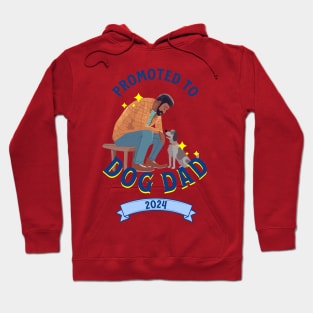 Promoted to Dog Dad 2024 Hoodie